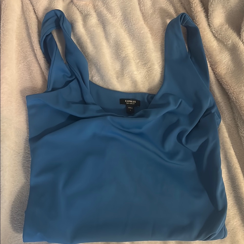Express Women's Blue bodysuit